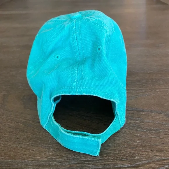 Turquoise Destin, FL Cap with Orange Turtle - Picture 2 of 5